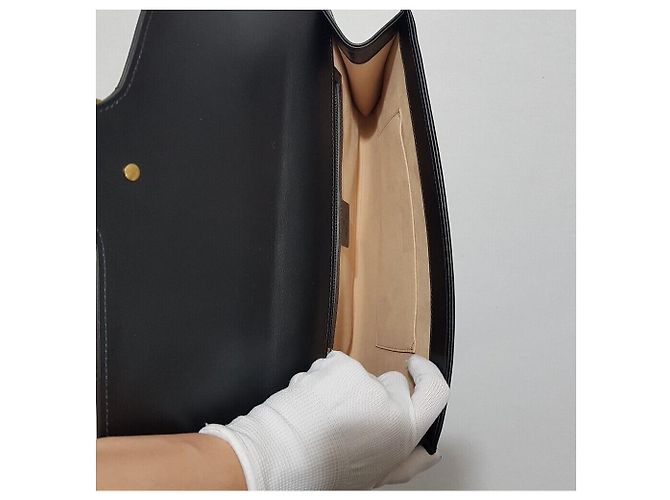 Clutch Gucci Marmont Matelassé Nero - vista 8