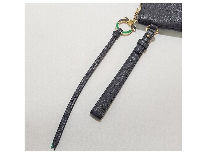 Salvatore Ferragamo Clutch Aymari Nero - vista 5