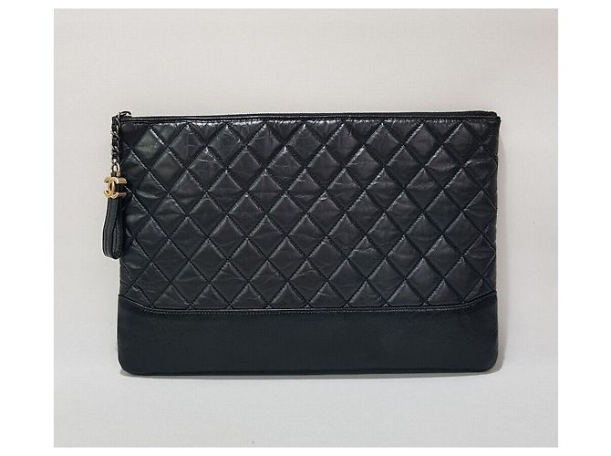 Chanel Borsa a Pochette Gabrielle Large Series Nero - vista 2