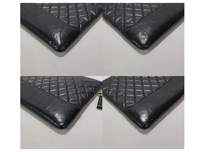 Chanel Borsa a Pochette Gabrielle Large Series Nero - vista 8
