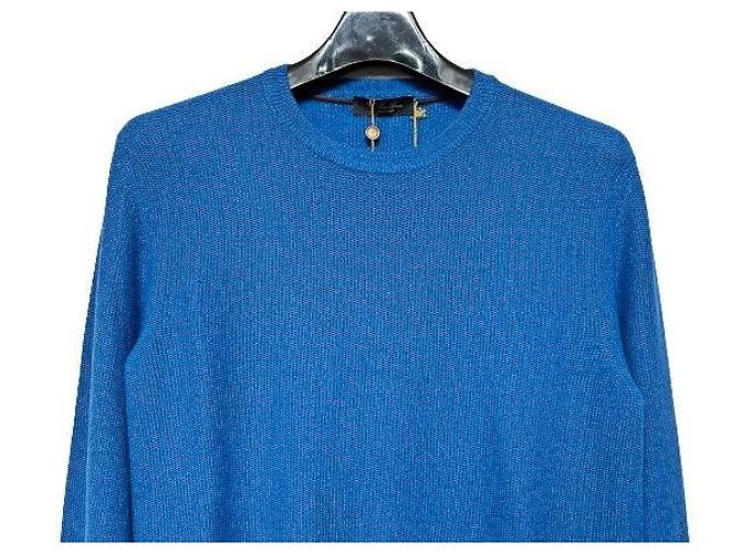 Loro Piana Blauer Rundstrick aus Kaschmir - Ansicht 5