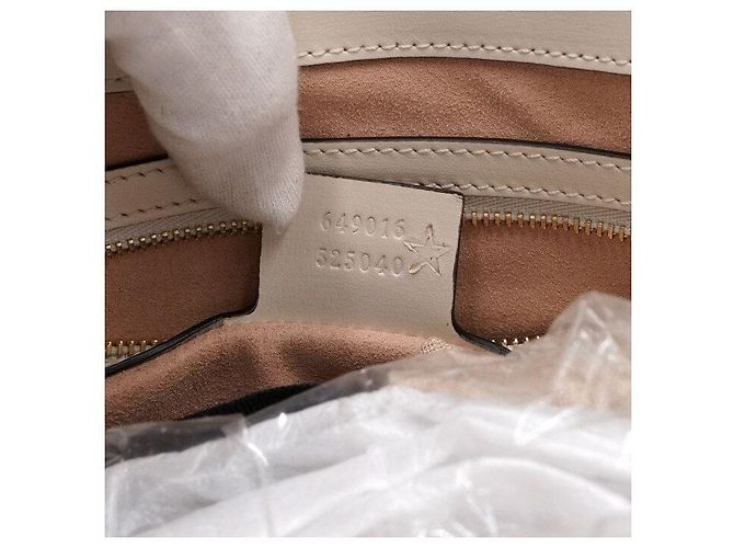 Gucci Borsa Tote e Borsa a Tracolla Jackie GG Medium in pelle bianca Bianco - vista 10
