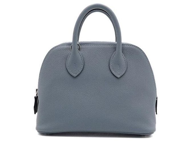 Hermès Borsa Tote e Borsa a Tracolla Bolide Mini Ever Leather, Crossbody Season Blu - vista 2