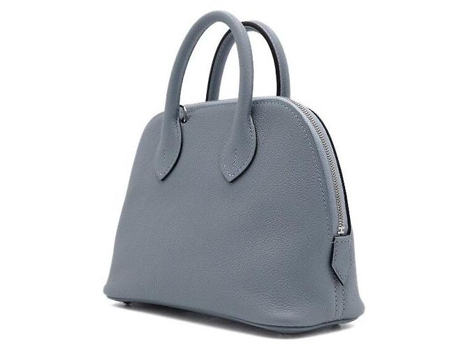 Hermès Borsa Tote e Borsa a Tracolla Bolide Mini Ever Leather, Crossbody Season Blu - vista 3