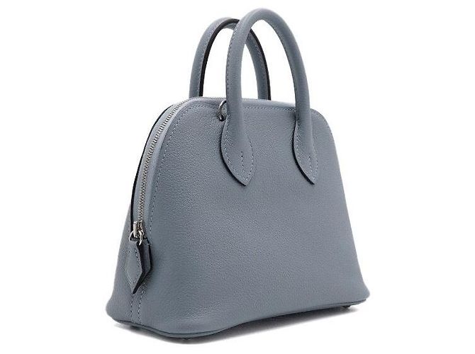 Hermès Borsa Tote e Borsa a Tracolla Bolide Mini Ever Leather, Crossbody Season Blu - vista 4