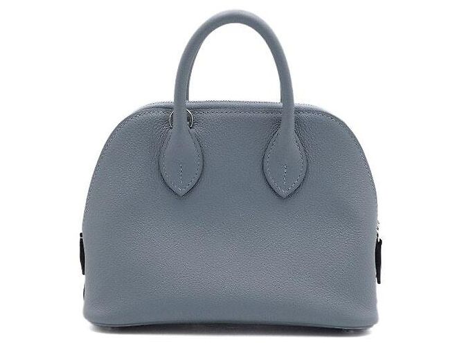 Hermès Borsa Tote e Borsa a Tracolla Bolide Mini Ever Leather, Crossbody Season Blu - vista 5
