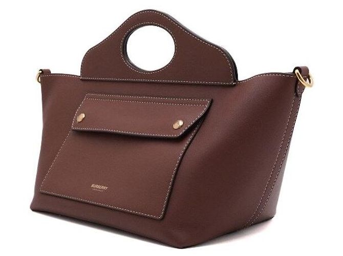 Burberry Mini borsa tote e borsa a tracolla in pelle morbida con tasca - vista 2