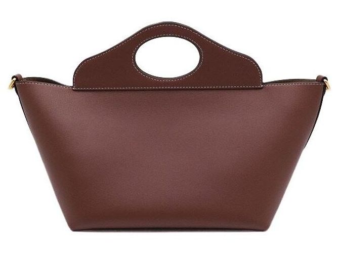 Burberry Mini borsa tote e borsa a tracolla in pelle morbida con tasca - vista 4