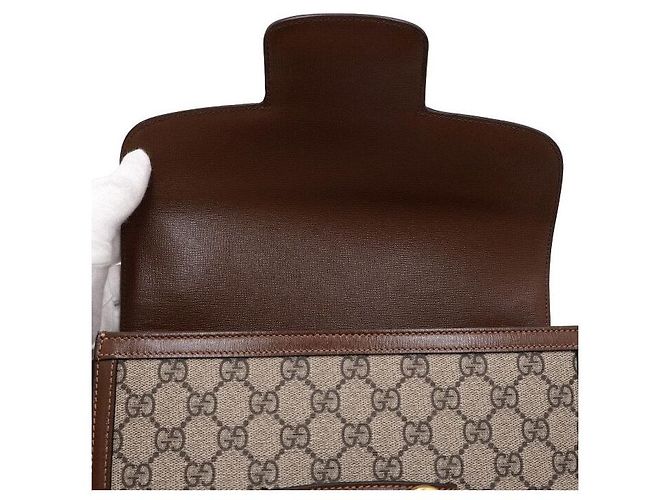 Gucci Borsa a tracolla in tela Horsebit - vista 7