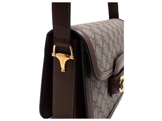 Gucci Borsa a tracolla in tela Horsebit - vista 9