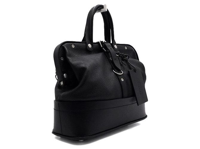 Maison Martin Margiela Borsa Dragger in pelle nera - vista 3