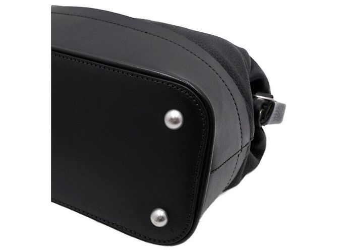 Maison Martin Margiela Borsa Dragger in pelle nera - vista 8