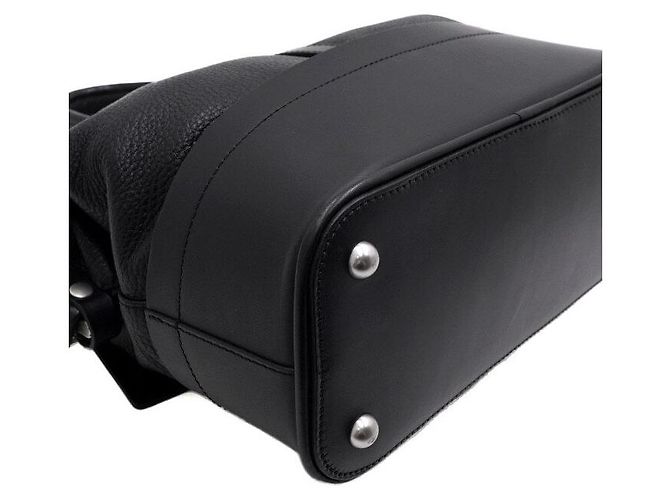 Maison Martin Margiela Borsa Dragger in pelle nera - vista 9