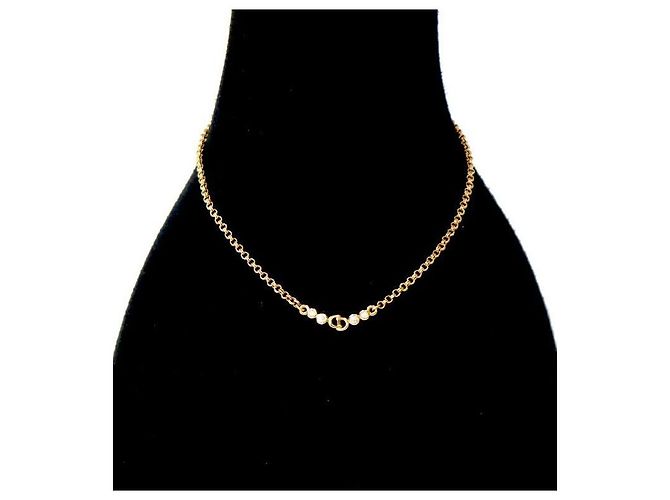 Dior Cubic CD Gold Halskette - Ansicht 5