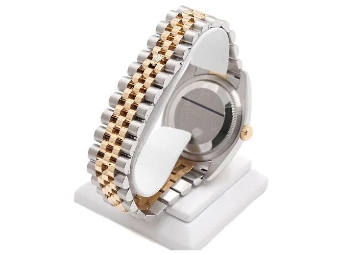 Rolex Orologio da uomo Datejust in combinazione d'oro con diamanti, quadrante bianco - vista 5