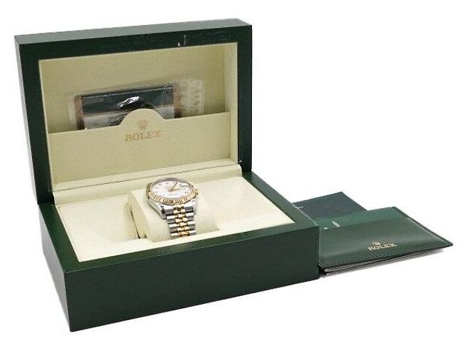 Rolex Orologio da uomo Datejust in combinazione d'oro con diamanti, quadrante bianco - vista 7
