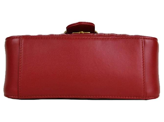 Gucci Borsa a tracolla e a mano Marmont Rosso - vista 4