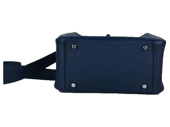 Hermès Saco Tote e Crossbody Lindy Azul - vista 4