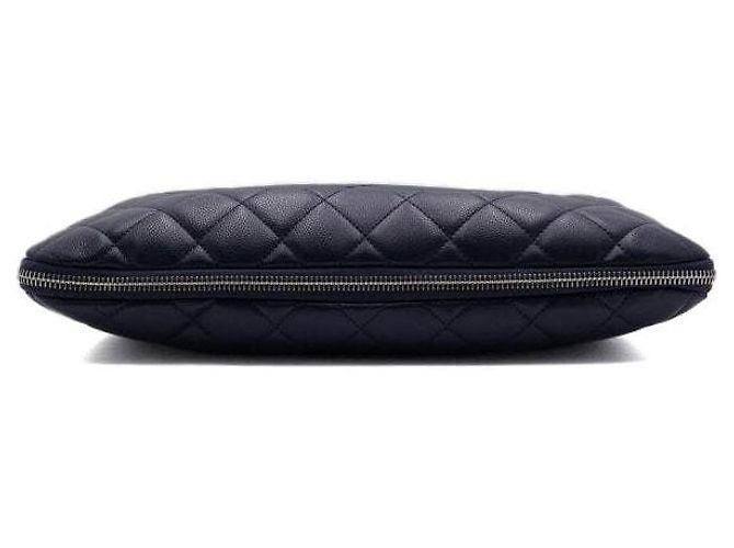 Chanel Timeless CC Logo Shopping Bag mit Reißverschluss und silberner Kette Blau - Ansicht 6