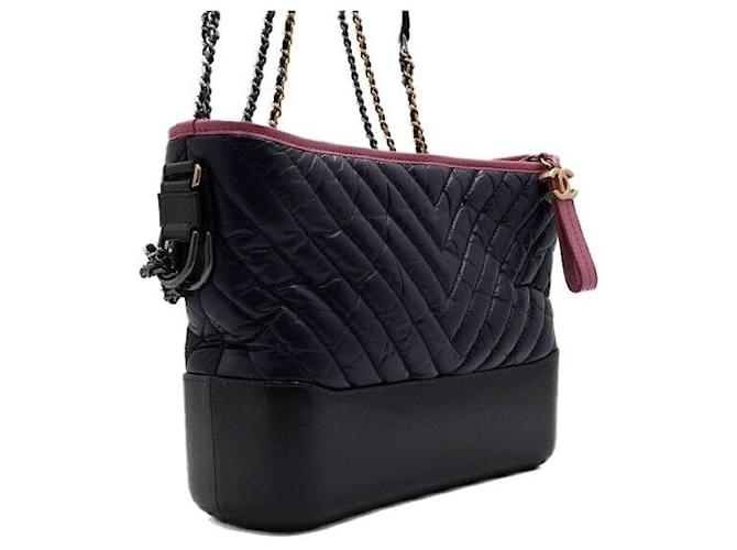 Chanel Borsa a tracolla hobo Blu - vista 3