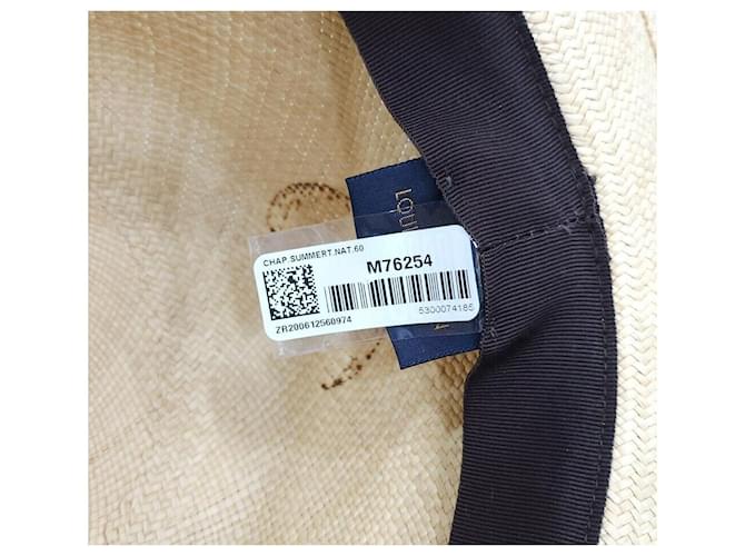 Louis Vuitton Neuer LV Monogram Fedora Panama Hut Silber - Ansicht 6
