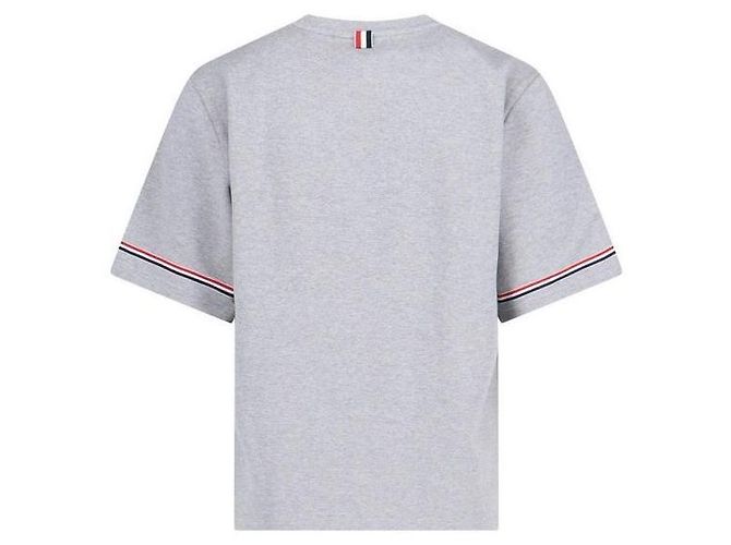 Thom Browne Baumwolle Rugby T-Shirt mit kurzen Ärmeln Braun - Ansicht 4