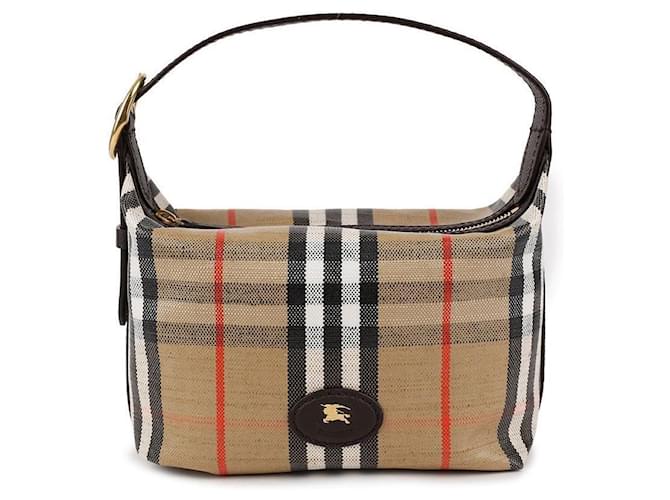 Burberry Borsa Duffel Mini Highland Marrone - vista 3