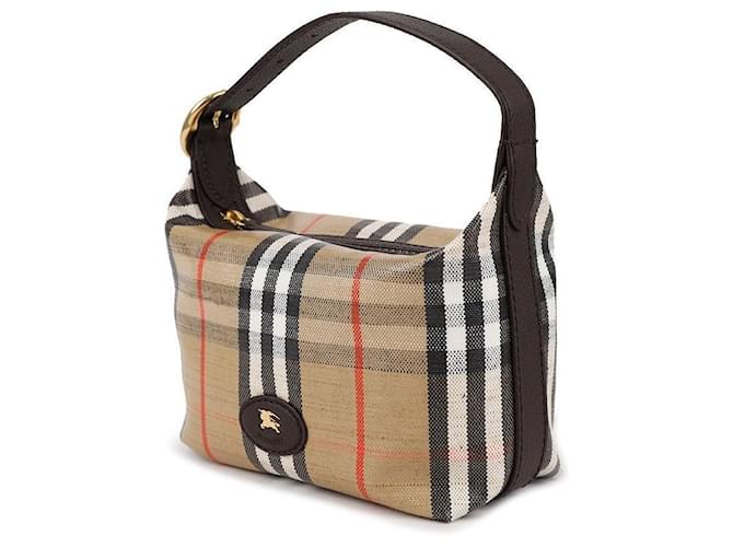 Burberry Borsa Duffel Mini Highland Marrone - vista 4