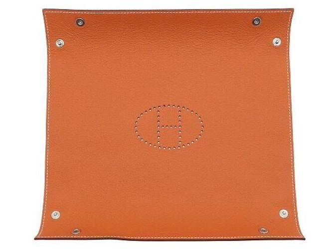 Hermès Vassoio in pelle Rosso - vista 5