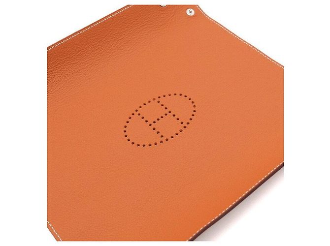 Hermès Vassoio in pelle Rosso - vista 6