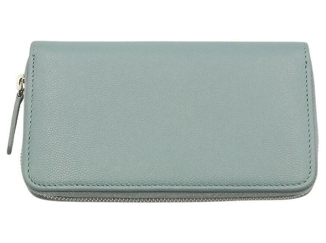 Chanel Portafoglio Medium in Caviar Verde - vista 2