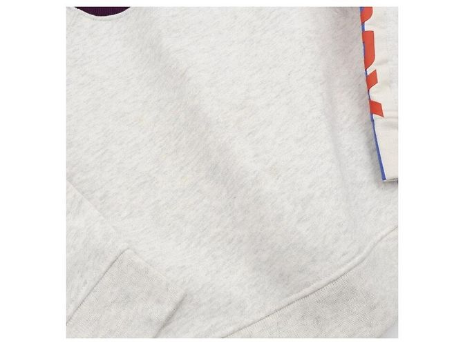 Burberry Graues Fleece-Sweatshirt mit Logo für Babys und Kinder - Ansicht 4