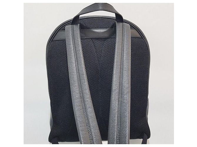 Gucci Logo Leder-Rucksack Schwarz - Ansicht 6