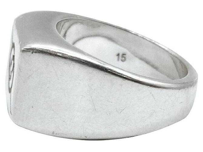 Gucci Diagonal verschränkter Ring Silber - Ansicht 2