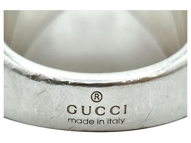 Gucci Diagonal verschränkter Ring Silber - Ansicht 3