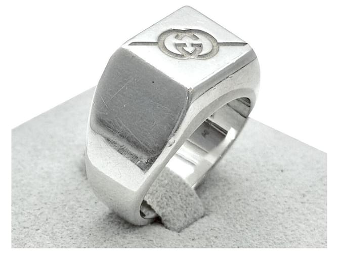Gucci Diagonal verschränkter Ring Silber - Ansicht 4