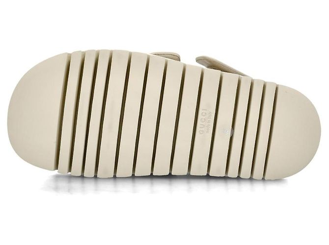 Gucci Sandali GG Supreme con cinturino in velcro - vista 9