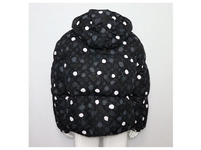 Louis Vuitton Giacca bomber in piumino da uomo Black Monogram Paint Dot Nero - vista 4