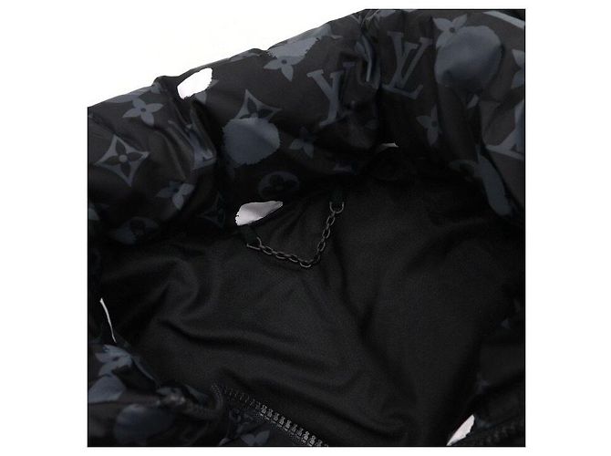 Louis Vuitton Giacca bomber in piumino da uomo Black Monogram Paint Dot Nero - vista 5