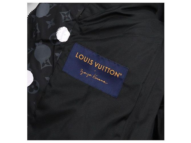Louis Vuitton Giacca bomber in piumino da uomo Black Monogram Paint Dot Nero - vista 6