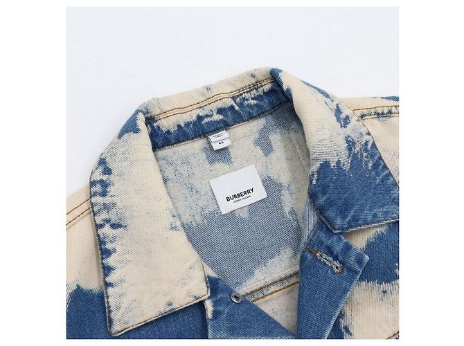 Burberry Giacca di jeans bleach blu da uomo - vista 5