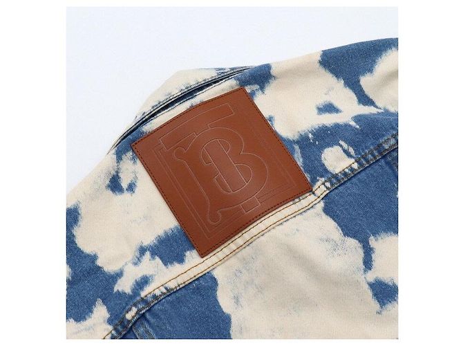 Burberry Giacca di jeans bleach blu da uomo - vista 7