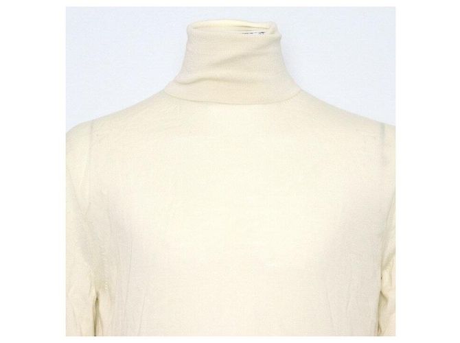 Tom Ford Rollkragenpullover für Herren aus Kaschmir-Seidenmischung Weiß - Ansicht 2