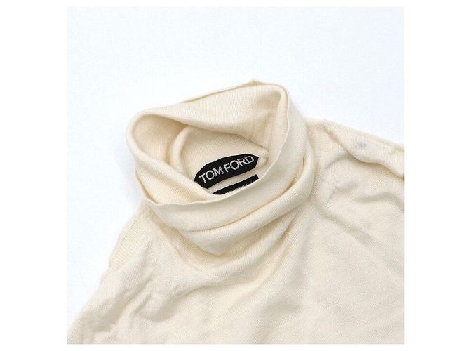Tom Ford Rollkragenpullover für Herren aus Kaschmir-Seidenmischung Weiß - Ansicht 5