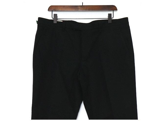 Gucci Pantaloni in cotone neri da uomo con logo Bee Web - vista 2