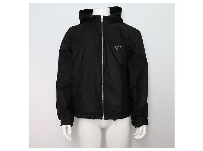 Prada Reversible Napa Leather Nylon Men's Jacket - view 5