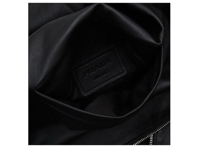 Prada Reversible Napa Leather Nylon Men's Jacket - view 7