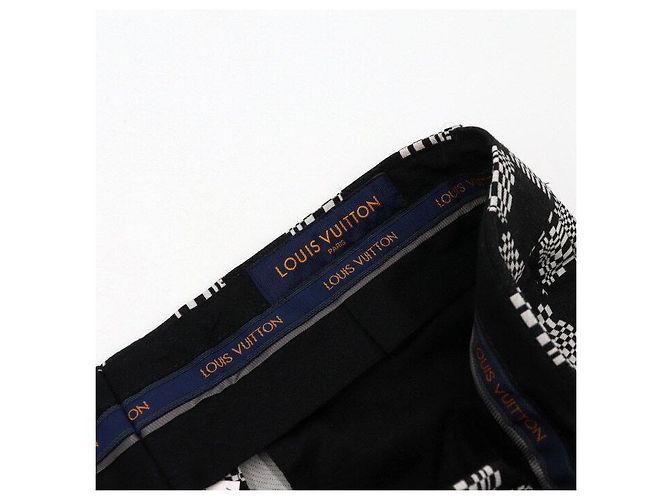 Louis Vuitton Pantaloni Damier Regular in Denim da Uomo Marrone - vista 7