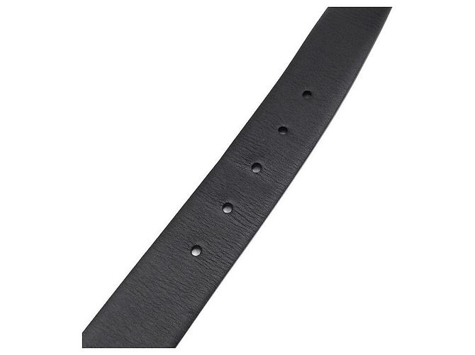 Prada Smooth Leather Silver Triangle Logo Men's Belt - view 8