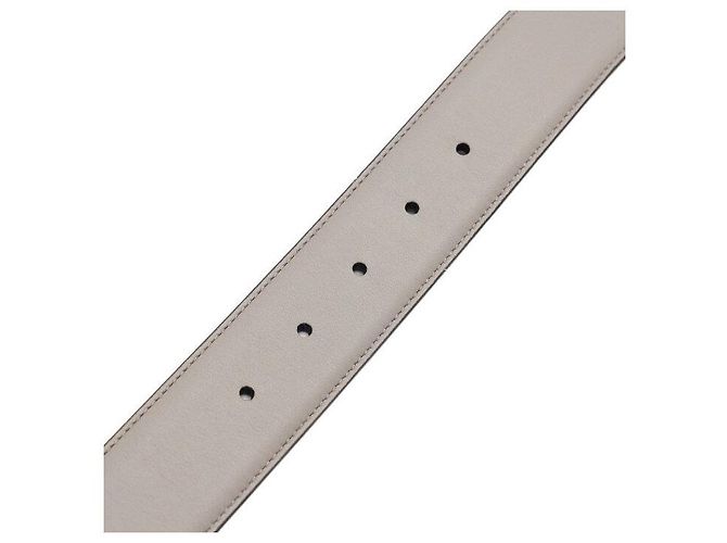 Gucci Gold Metal GG Interlocking Women's Leather Belt - view 7